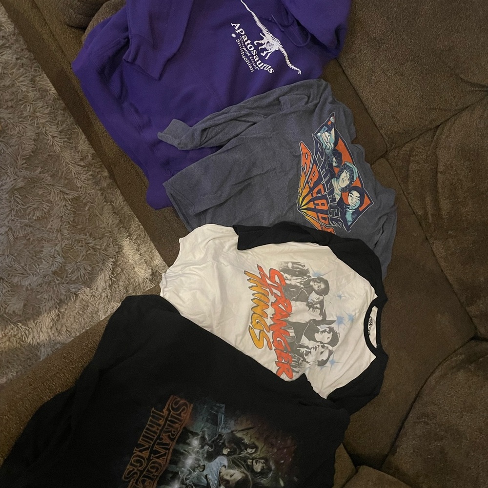 Large Stranger Things Hoodie and Shirts